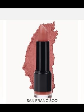 Shades By Shan Matte Lipstick Full Size SAN FRANCISCO Rosy Red 3g/.1oz.
New